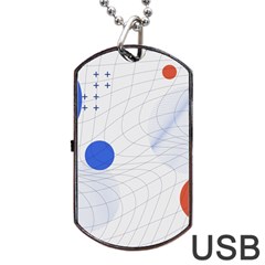 Computer Network Technology Digital Science Fiction Dog Tag Usb Flash (two Sides)