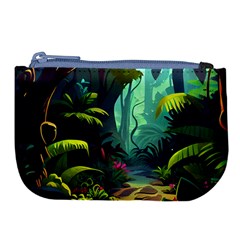 Rainforest Jungle Cartoon Animation Background Large Coin Purse