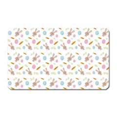 Easter Bunny Pattern Hare Easter Bunny Easter Egg Magnet (rectangular)