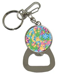 Flower Spring Background Blossom Bloom Nature Bottle Opener Key Chain