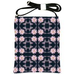 Flowers Daisies Spring Summer Bloom Botanical Shoulder Sling Bag