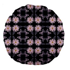 Flowers Daisies Spring Summer Bloom Botanical Large 18  Premium Round Cushions