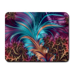 Feather Fractal Artistic Design Conceptual Small Mousepad by Ravend