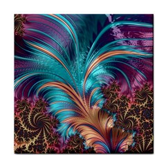 Feather Fractal Artistic Design Conceptual Face Towel by Ravend