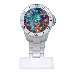 Feather Fractal Artistic Design Conceptual Plastic Nurses Watch