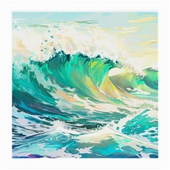 Ai Generated Waves Ocean Sea Tsunami Nautical Art Medium Glasses Cloth