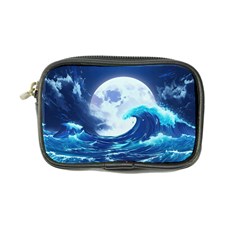 Ai Generated Waves Ocean Sea Tsunami Nautical Blue Coin Purse