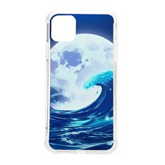 Ai Generated Waves Ocean Sea Tsunami Nautical Blue Iphone 11 Pro Max 6 5 Inch Tpu Uv Print Case by Ravend