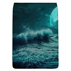 Ai Generated Waves Ocean Sea Tsunami Nautical Blue Sea Art Removable Flap Cover (l) by Ravend