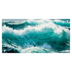 Ai Generated Waves Ocean Sea Tsunami Nautical Blue Sea Banner And Sign 6  X 3 