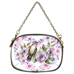 Hummingbird In Floral Heart Chain Purse (two Sides) by augustinet