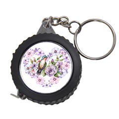 Hummingbird In Floral Heart Measuring Tape by augustinet
