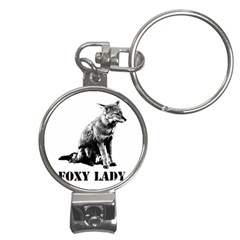 Foxy Lady Concept Illustration Nail Clippers Key Chain by dflcprintsclothing