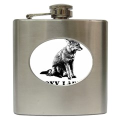 Foxy Lady Concept Illustration Hip Flask (6 Oz) by dflcprintsclothing