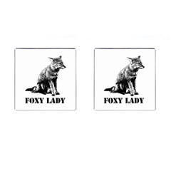 Foxy Lady Concept Illustration Cufflinks (square) by dflcprintsclothing