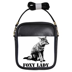 Foxy Lady Concept Illustration Girls Sling Bag by dflcprintsclothing