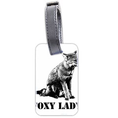 Foxy Lady Concept Illustration Luggage Tag (two Sides) by dflcprintsclothing