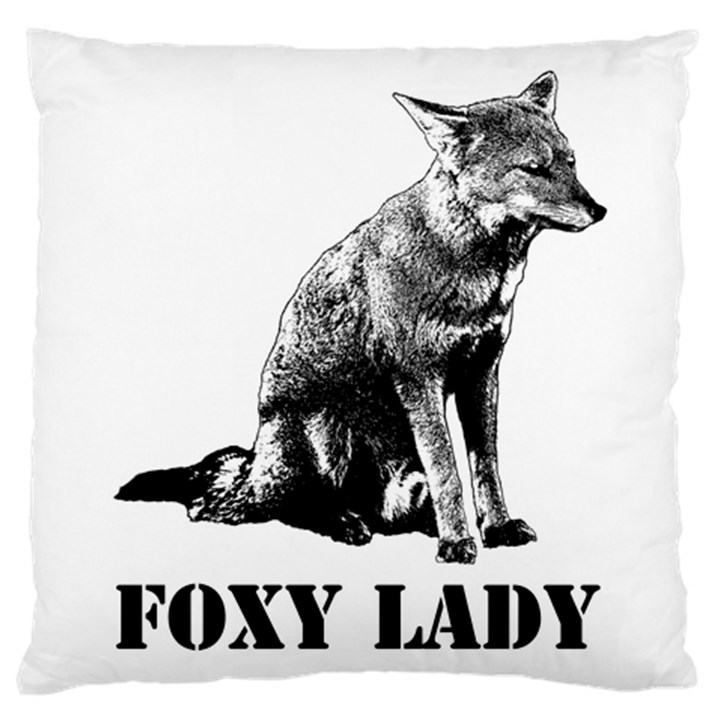 Foxy Lady Concept Illustration Large Cushion Case (One Side)