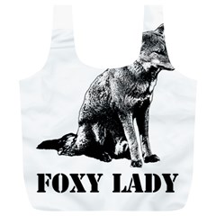 Foxy Lady Concept Illustration Full Print Recycle Bag (xl) by dflcprintsclothing