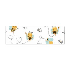 Bee Art Pattern Design Wallpaper Background Print Sticker Bumper (100 Pack) by Ravend