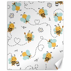 Bee Art Pattern Design Wallpaper Background Print Canvas 16  X 20 