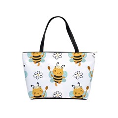 Art Bee Pattern Design Wallpaper Background Classic Shoulder Handbag