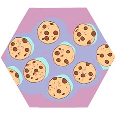 Cookies Chocolate Chips Chocolate Cookies Sweets Wooden Puzzle Hexagon by Ravend