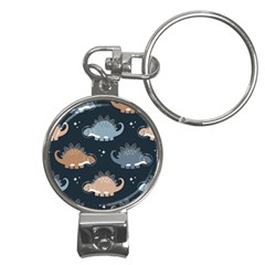 Dino Art Pattern Design Wallpaper Background Nail Clippers Key Chain