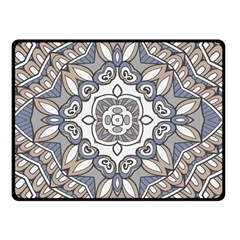 Flower Art Decorative Mandala Pattern Ornamental Fleece Blanket (small)