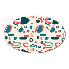 Shapes Pattern  Oval Magnet by Sobalvarro