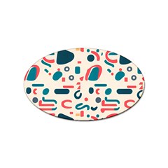 Shapes Pattern  Sticker Oval (100 Pack) by Sobalvarro