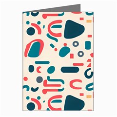 Shapes Pattern  Greeting Cards (pkg Of 8) by Sobalvarro