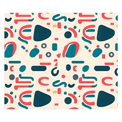 Shapes Pattern  Premium Plush Fleece Blanket (small) by Sobalvarro