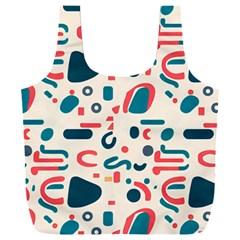 Shapes Pattern  Full Print Recycle Bag (xxl) by Sobalvarro
