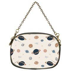 Space Planets Art Pattern Design Wallpaper Chain Purse (two Sides)