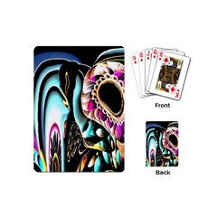 Garden Flower Nature Digital Art Abstract Playing Cards Single Design (mini)