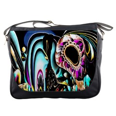 Garden Flower Nature Digital Art Abstract Messenger Bag