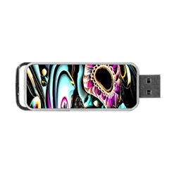 Garden Flower Nature Digital Art Abstract Portable Usb Flash (two Sides)