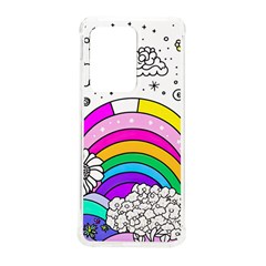 Rainbow Fun Cute Minimal Doodle Drawing Art Samsung Galaxy S20 Ultra 6 9 Inch Tpu Uv Case