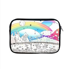 Rainbow Fun Cute Minimal Doodle Drawing Arts Apple Macbook Pro 15  Zipper Case