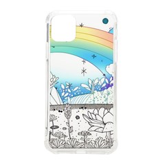 Rainbow Fun Cute Minimal Doodle Drawing Arts Iphone 11 Pro Max 6 5 Inch Tpu Uv Print Case by Ravend