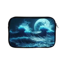 Moonlight High Tide Storm Tsunami Waves Ocean Sea Apple Macbook Pro 13  Zipper Case