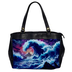 Storm Tsunami Waves Ocean Sea Nautical Nature Oversize Office Handbag