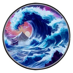 Storm Tsunami Waves Ocean Sea Nautical Nature Wireless Fast Charger(black)