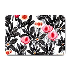 Beautiful Elegant Botanical Flowers Small Doormat