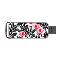 Beautiful Elegant Botanical Flowers Portable Usb Flash (one Side) by GardenOfOphir