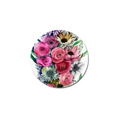 Charming Watercolor Flowers Golf Ball Marker (10 Pack) by GardenOfOphir