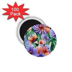 Amazing Watercolor Flowers 1 75  Magnets (100 Pack)  by GardenOfOphir