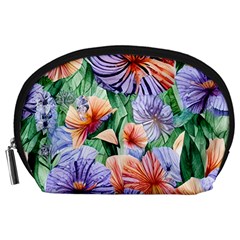 Amazing Watercolor Flowers Accessory Pouch (large)