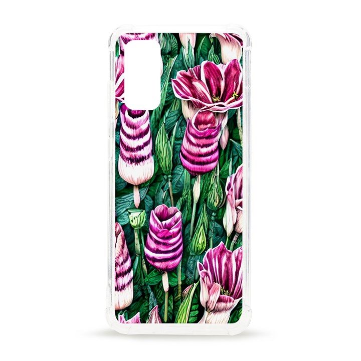 Attractive Watercolor Flowers Samsung Galaxy S20 6.2 Inch TPU UV Case